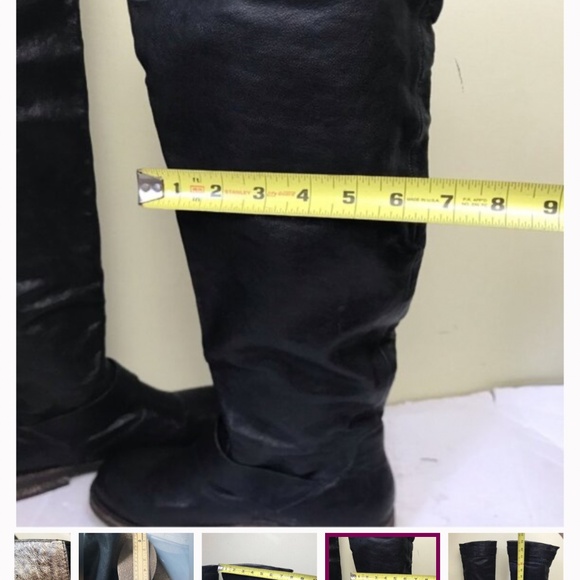 Zigi Girl Meredith Leather Tall Knee High Boots Textured Rubber Soles Buckles 7 - Picture 2 of 10